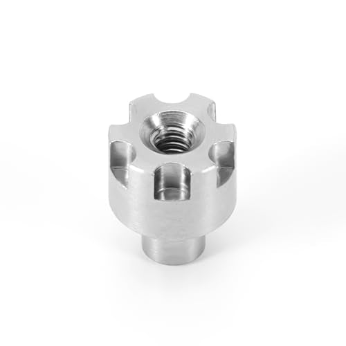 INJORA M2 Wheel Nuts 7mm Stainless Steel Nuts 4PCS for 1/24 RC Crawler Axial SCX24 AX24 Upgrade - size: 7mm