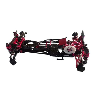 Alloy & CF 1/10 Chassis D5 MR V2 Frame Kit RC 2WD Drift Car Rear Drive