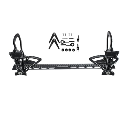 RC Chassis Setup Station for 1/10 Touring Car,Black | Camber Toe Gauge,CNC Aluminum Setup system,1/10 On Road Setup,Precision RC Tool