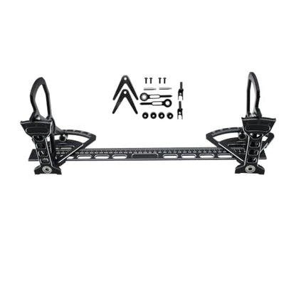 RC Chassis Setup Station for 1/10 Touring Car,Black | Camber Toe Gauge,CNC Aluminum Setup system,1/10 On Road Setup,Precision RC Tool