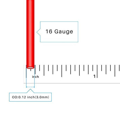 BNTECHGO 16 AWG Silicone Wire Red Black 5ft Stranded Tinned Copper Wire | Flexible 16 Gauge Stranded Wire Silicone Rubber Insulation For RC Models, Drone, Robot, Battery, EV Charger, 3D Printer, DIY - size: 10 feet