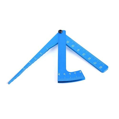 Adjustable Camber Gauge Ruler for RC Car 1/8 1/10 – Aluminum Wheel Alignment Tool with 15° Measurement, Compatible with(Style C Blue) - color: Style C Blue