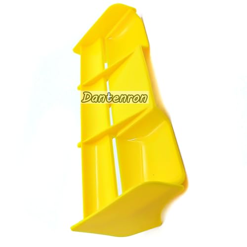 1/8 RC Car Force Rear Spoiler High Down Force Body Wing Tail Compatible with 1:8 Scale RC Off Road Short Course Truck Buggy Racing Car (Yellow) - color: Yellow