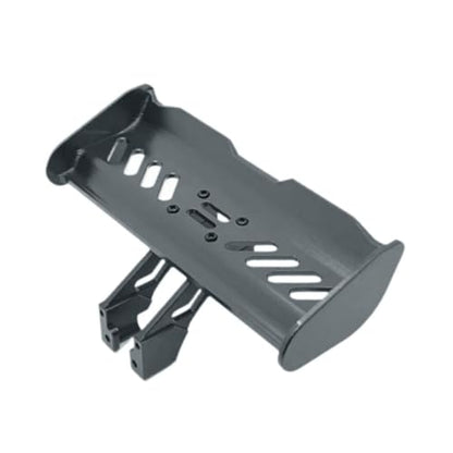 RC Tail Wing Aluminum Rear Spoiler Sturdy 1:14 1:12 Modification Tail Wing Bracket For 144001 124019 144016 4001R, Black - color: Black
