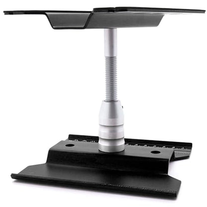 CNC Aluminum Alloy RC Car Work Stand Repair Workstation 360 Degree Rotation Lift Or Lower for 1/8 1/10 1/12 Scale Cars Trucks Buggie (Black)
