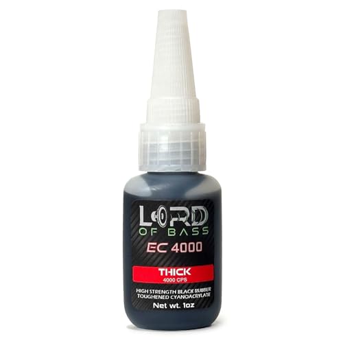 Premium Grade Cyanoacrylate (CA) Super Glue 1 oz Black Rubber Toughened Thick 4000 CPS Viscosity