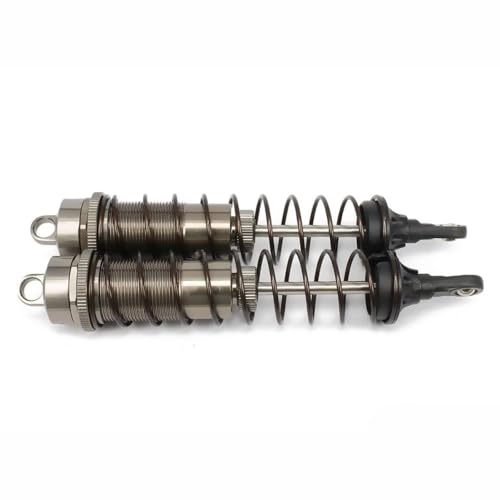 Rc Special Shock Absorber for Losi for Axial for Tamiya 1/8 2PCS/Set Adjustable 140mm Aluminum Shock Absorber Damper Rc Car for Buggy Truck Crawler Upgrades Parts(Gray) - size: Gray