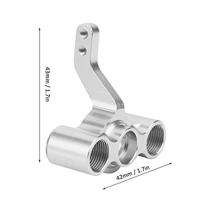 Bnineteenteam 1/10 RC Car Aluminum Alloy Front Knuckle, Front Steering Knuckle 122011(02165) Fit for HSP 1/10 RC Car 94122 94188 (Silver - color: Silver
