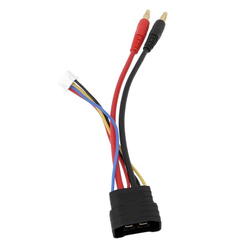 1x RC Car Lipo Battery Connector Cable Adapter 3S Hard-Case Battery Harness Connector with JST-XH Balance Plug Compatible with T-raxxas TRX 1/8 RC Car