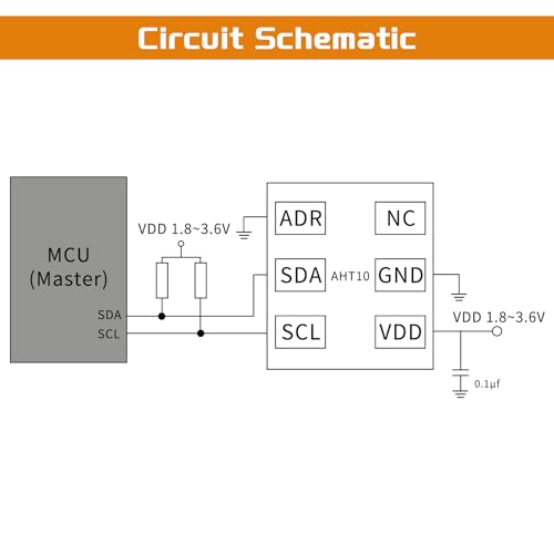 AHT10 Temperature and Humidity Sensor Module 10pcs | High Precision, I2C Communication, Replace DHT11 SHT20 AM2302