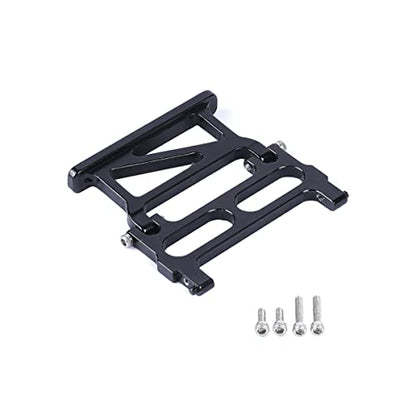 Aluminum Rear Body Shell Mount Parts for Axial SCX24 C10 1/24 RC Crawler Upgrades (Black) - color: Black