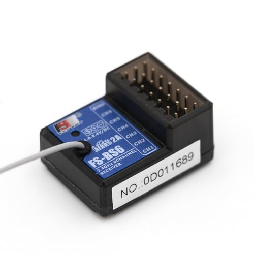 Flysky FS-BS6 6 Channels Receiver with Gyro Stabilization System | For Flysky FS-GT5 Remote Controller Radio AFHDS2A System Transmitter RC Car (2pcs fs-bs6 Receiver) - style: 2pcs fs-bs6 Receiver