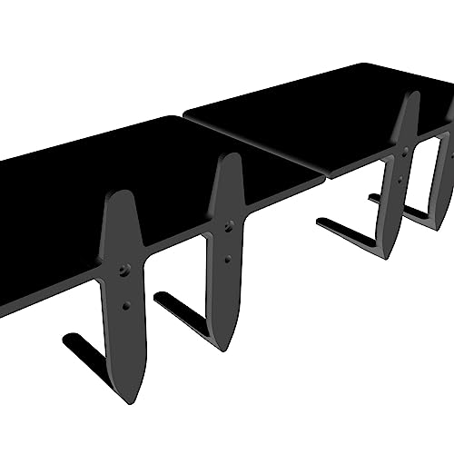 Wall Mount with Transmitter Hook Display for 1/18 1/24 Scale RC Crawler Truck （NO Truck Included）- black-2pcs - color: Black-2pcs