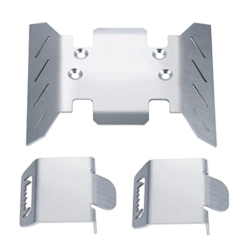Stainless Steel Chassis Center Skid Plate Armor Guard for Axial SCX6 1/6 RC Crawler Car Upgrades