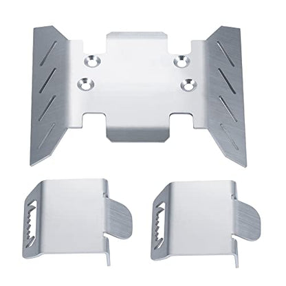 Stainless Steel Chassis Center Skid Plate Armor Guard for Axial SCX6 1/6 RC Crawler Car Upgrades