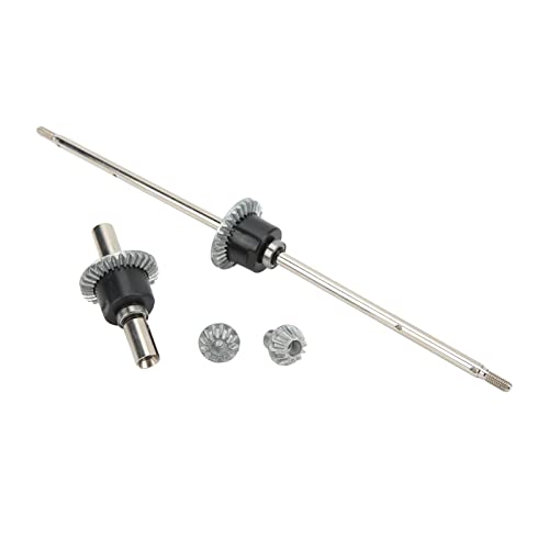 SUNGOOYUE RC Car Front and Rear Differential Set, Stainless Steel Metal Front Rear Differential Gear Spare Parts for 12428 12427 Remote Control Car