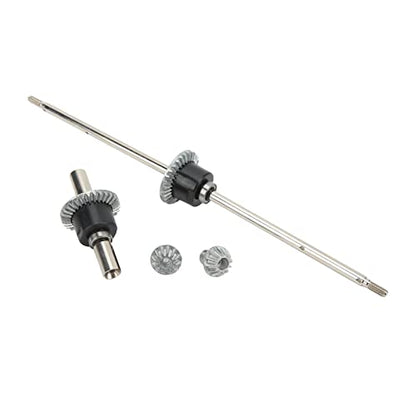 SUNGOOYUE RC Car Front and Rear Differential Set, Stainless Steel Metal Front Rear Differential Gear Spare Parts for 12428 12427 Remote Control Car