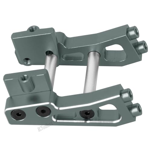 RC Aluminum Adjustable Wing Mount Upgrades Part for 1/14 Typhon Grom 223S (ARA2306,ARA2306s,ARA2106) RC Car,Adjustable Wing Mount Hops Up,Titanium - color: Titanium-(upgrades Part）