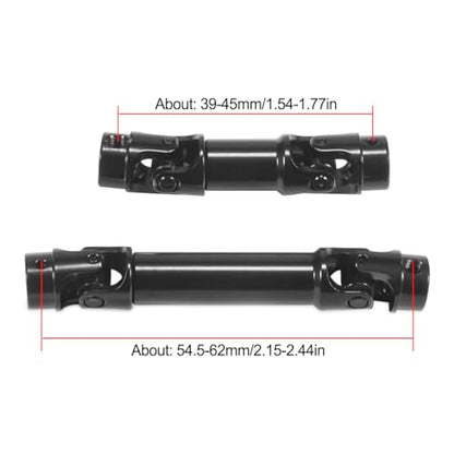 TRX4M Drive Shaft Steel Front Rear Center Shaft for TRX4-M Defender Bronco 1/18 RC Crawler Upgrade Parts 2PCS (Black)
