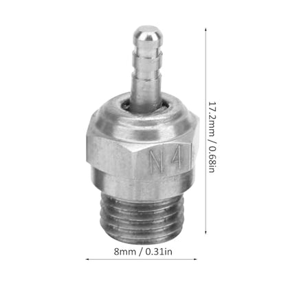 4 PCS Glow Plug, RC Glow Plug, N3 N4 Spark Medium Hot Nitro Engine Parts Compatible with TraxxasKyoshoHSP HPI Redcat 1/8 1/10 RC Nitro Engines Car Truck Buggy