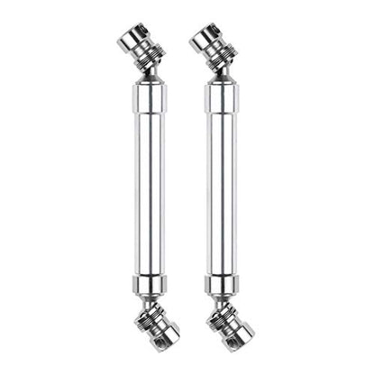 2 Set Metal CVD Drive Shaft 110-160Mm for 1/10 RC Rock Crawler SCX10 90046 Trx4,Red & Silver