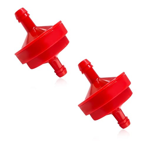 2 PCS Gas Fuel Filters, 150 Micron 1/4 Inch ID Inline Gas Fuel Filter, OEM# BS 298090S Fuel Filter Replacement for Engines without Fuel Pump, Universal Car Accessories