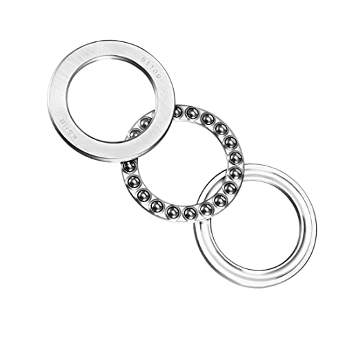 uxcell 51109 Thrust Ball Bearings 45mm x 65mm x 14mm Chrome Steel ABEC3 Single Row Roller 2pcs - size: 45mmx65mmx14mm
