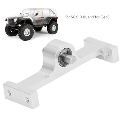 Aluminum Alloy 70MM Transfer CASE Gearbox for 1/10 RC Crawlers Upgrade Parts (Silver) - color: Silver