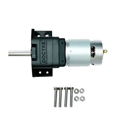 DC Planet Gear Motor(550KG.CM) 6v12V18V22v 200W High Torque Mini Metal Reduction Geared Motor for DIY Robot Rotating Table Door Lock Curtain Machine Gear Reducer Combo