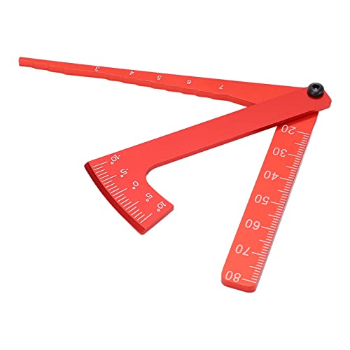 FILFEEL RC Aluminum Caliper Wheel Height and Camber Angle Measurement Tool Universal Red (Red) - color: Red
