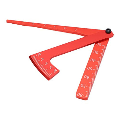 FILFEEL RC Aluminum Caliper Wheel Height and Camber Angle Measurement Tool Universal Red (Red) - color: Red