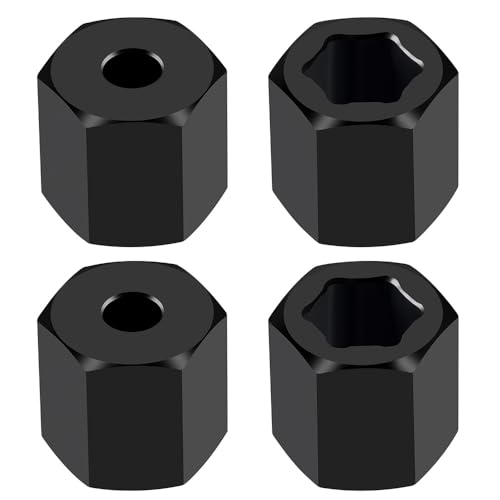 MORLORDY 7mm to 12mm RC Wheel Hex Hubs 4Pcs 12mm Thick Hex Drive Adapters for 1/16 Losi Mini-T 2.0, Mini-B, Mini JRX2, Mini JRXT and All 1/16 RC Car Which Hex is 7MM - color: 12mm