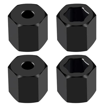 MORLORDY 7mm to 12mm RC Wheel Hex Hubs 4Pcs 12mm Thick Hex Drive Adapters for 1/16 Losi Mini-T 2.0, Mini-B, Mini JRX2, Mini JRXT and All 1/16 RC Car Which Hex is 7MM - color: 12mm