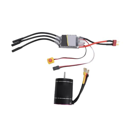 Alomejor Brushless Motor and Esc RC Brushless Motor ESC Combo 3650 2600KV High Speed with 75A Set for 1/10 1/8 Trucks Boats