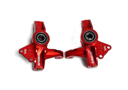 CNC Alu7075 Front Spindle Knuckle for LOSI Super Rock Rey 1/6 8S (red) - color: Red