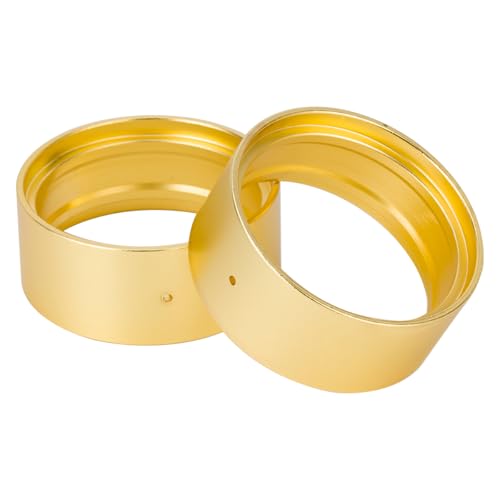 RCQQPS 1.9" Brass Coating Internal Beadlock Ring Clamp Ring 94g Heavy Metal Wheel Counterweight Fits 1.9 Wheel Rim for 1/10 TRX4 TRX6 Axial SCX10 I II III Pro Redcat GEN7 GEN8 RC Crawler Car (2PCS) - size: 2PCS