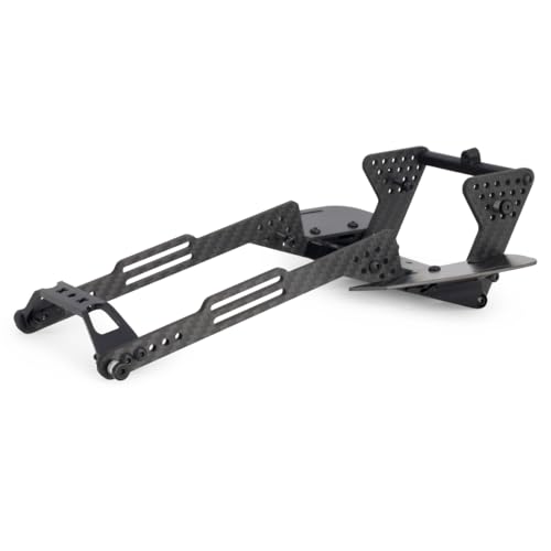 Carbon Fiber LCG Chassis Kit for 1/10 SCX10 II Crawler Cheater Rigs | Ultra-low CG carbon chassis,upgrade parts For SCX10 II,boosts side-hilling & breakover,cheater-rig ready. - color: Chassis Kit