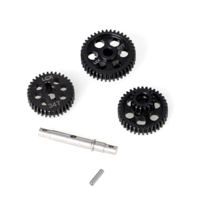 LCX Racing 1/18th RC Crawler Car Hard Steel Transmission Gear Set Gearbox Gears for Axial UTB18 Capra Unlimited Trail Buggy, Upgrades Parts Accessories