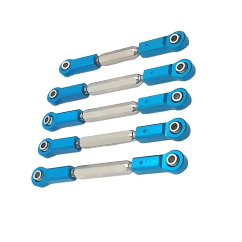 RC Links Linkage Compatible with JLB J3 for Monster 1/10 RC Trucks Car Upgrade Part Steering Link Rod RC Car Part Stronger Steering Linkage Tie Rod(Blue) - color: Blue