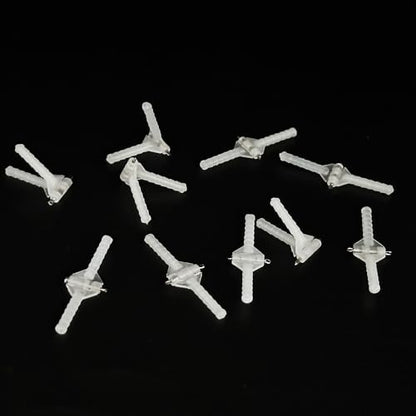 10PCS RC Airplane Plastic Needle Hinge Pin Hinge for RC Plane Helicopter Aircraft DIY Model Plane Fix Wing Parts Foam Model Plane Replacement (2.5x33mm) - style: 2.5x33mm