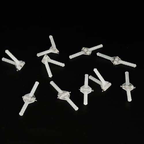 10PCS RC Airplane Plastic Needle Hinge Pin Hinge for RC Plane Helicopter Aircraft DIY Model Plane Fix Wing Parts Foam Model Plane Replacement (2.5x33mm) - style: 2.5x33mm