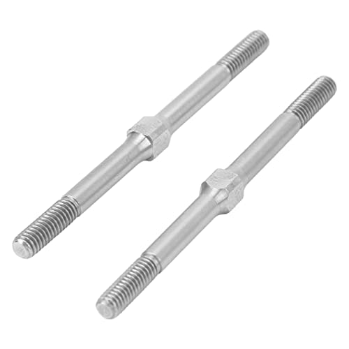 RC Steel Turnbuckle, 2pcs RC Turnbuckle M4 63mm Upgrade Part Steel Turnbuckle Rod RC Turnbuckle Link Car Upgrade Part for 1/10 RC Car