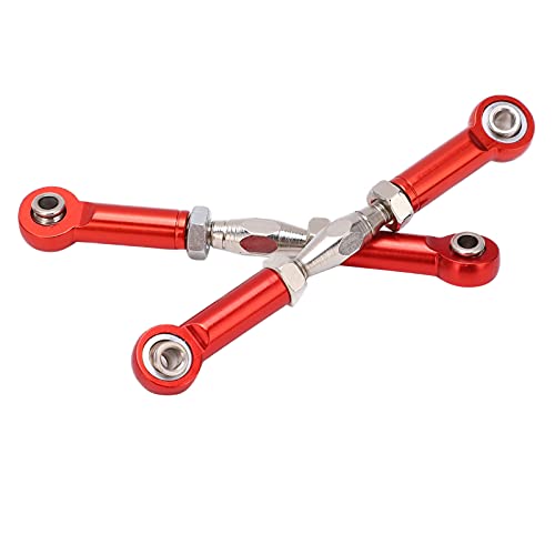 Front Sway Bar Kit with 2.7 inch Aluminum Alloy Arms High Tensile Strength Front Anti Roll Bar Suspension Stabilizer for 1 7 Remote Control Cars Lightweight Sturdy RC (Red) - color: Red