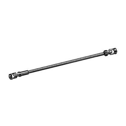 Steel Cut to Length Driveshaft Universal Joint Drive Shaft for 1/10 RC Crawler LCG Rigs Sportys Scalers Capra SCX10 Pro 68-229mm, 2PCS (Black) - color: Black