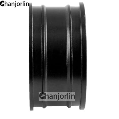 1/10 RC On Road Drift Wheels Rims Hex 12mm Alloy Aluminum Rally Racing Hubs for 1:10 Scale Touring Street Car Tires Tyres Tamiya TT01 TT02 A959 PTG2 HPI KYOSHO HSP XV02 XV01 4PCS (Black)