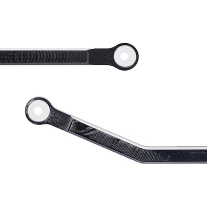 DJX 10PCS Aluminum High Clearance Links Set Front & Rear Link with Steering Link Suitable for Axial SCX30 Upgrades Parts (Black) - color: Black