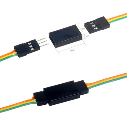 20Sets 3 Pin Servo Connector Kit, Male Female Crimp Cable Wire | Compatible with Futaba, JR, Hitec, and Spektrum RC systems. Ideal for RC cars, airplanes, and electronic DIY projects.