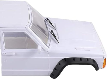 Hard Plastic RC Crawler Body Cab & Back-Half Cage Body Car Shell for 1/10 RC Crawler TRX4 Axial SCX10 II 90046 TRX4 Redcat GEN8 (Cab)