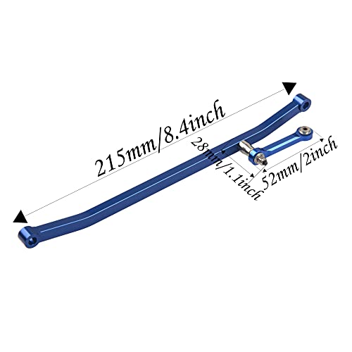 Aluminum Alloy Steering Linkage Set Link Rod Compatible with Losi LMT 1/8 4WD RC Monster Truck Replacement of LOS241030