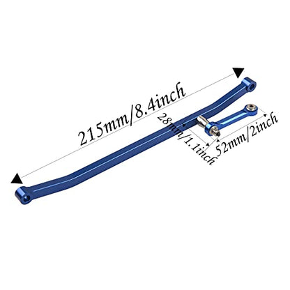 Aluminum Alloy Steering Linkage Set Link Rod Compatible with Losi LMT 1/8 4WD RC Monster Truck Replacement of LOS241030